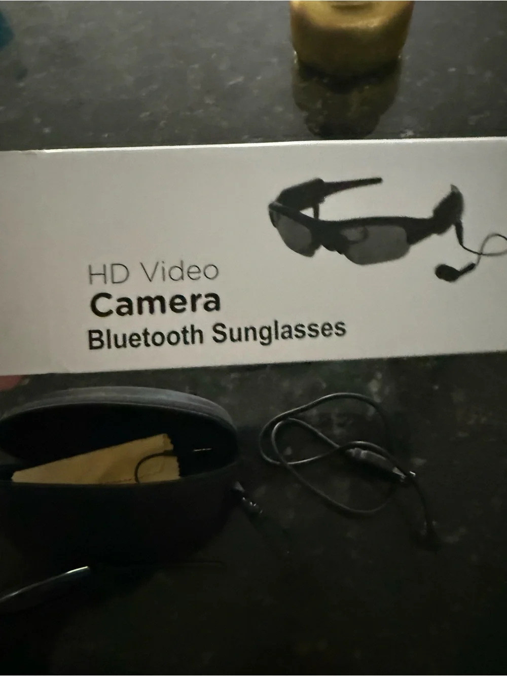 HD Video Sunglasses with Built-In Camera - Black